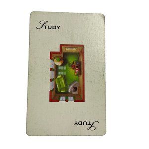 Vintage 1998 CLUE Room Card Study  Replacement Game Piece u